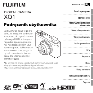 Instrukcja Fujifilm XQ1 Aparat cyfrowy