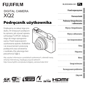 Instrukcja Fujifilm XQ2 Aparat cyfrowy