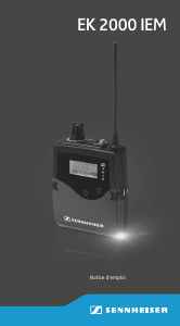 Mode d’emploi Sennheiser EK 2000 IEM Récepteur de poche