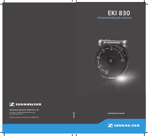 Manual Sennheiser EKI 830 Bodypack Receiver