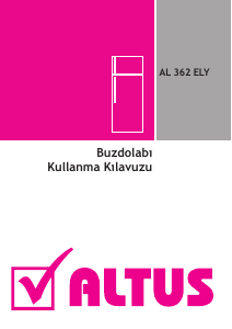 Kullanım kılavuzu Altus AL 362 ELY Donduruculu buzdolabı