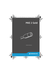 Manual de uso Sennheiser MKE 2 Gold Micrófono