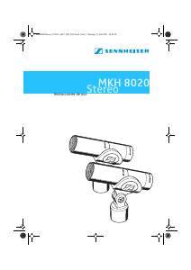 Manual de uso Sennheiser MKH 8020 Micrófono
