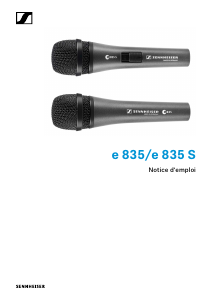 Mode d’emploi Sennheiser e 835-S Microphone