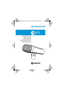Manuale Sennheiser e 905 Microfono