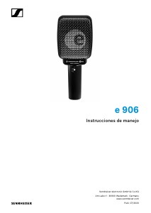 Manual de uso Sennheiser e 906 Micrófono