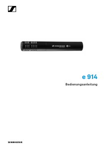 Bedienungsanleitung Sennheiser e 914 Mikrofon