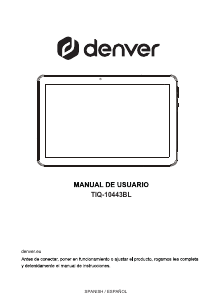 Manual de uso Denver TIQ-10443WL Tablet