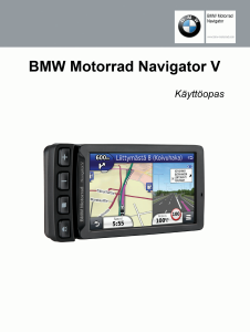 Käyttöohje BMW Navigator V Autonavigaattori