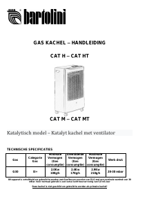 Handleiding Bartolini CAT HT Kachel