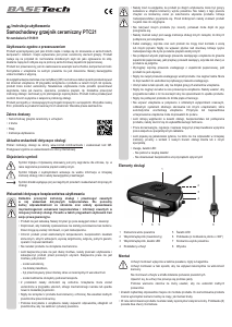 Instrukcja Basetech PTC21 Grzejnik samochodowy