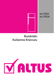 Kullanım kılavuzu Altus AL 375 EXI Donduruculu buzdolabı