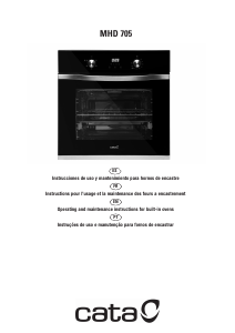 Manual Cata MHD 705 Oven