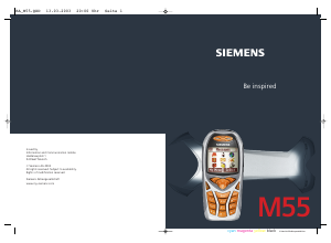 Bruksanvisning Siemens M55 Mobiltelefon
