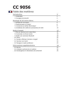 Mode d’emploi BURY CC 9056 Kit mains-libres