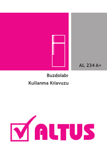 Kullanım kılavuzu Altus AL 234 A+ Dondurucu