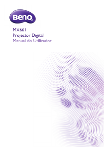 Manual BenQ MX661 Projetor
