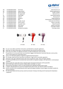 Instrukcja Alpina SF 5051 Suszarka do włosów