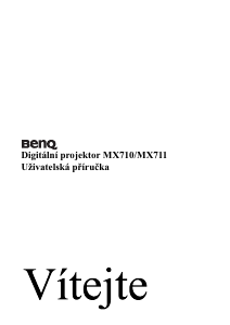 Manuál BenQ MX710 Projektor