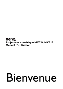Mode d’emploi BenQ MX716 Projecteur