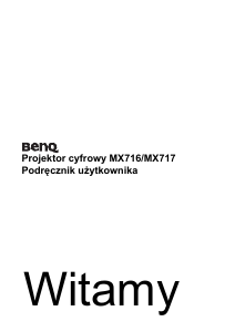 Instrukcja BenQ MX716 Projektor