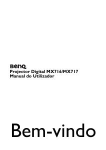 Manual BenQ MX716 Projetor