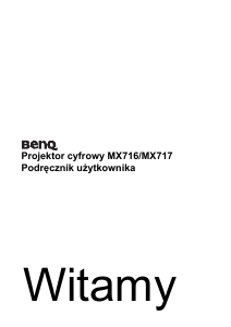 Instrukcja BenQ MX717 Projektor