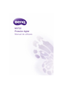 Manual BenQ MX722 Proiector