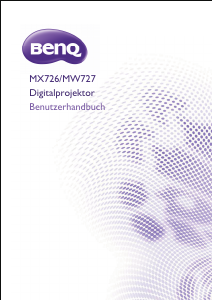 Bedienungsanleitung BenQ MX726 Projektor