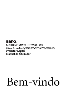 Manual BenQ MX810ST Projetor
