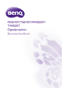 Bedienungsanleitung BenQ MX819ST Projektor