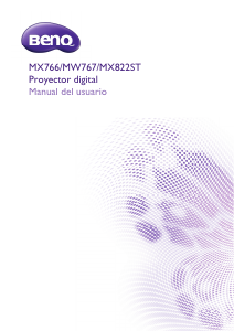 Manual de uso BenQ MX822ST Proyector
