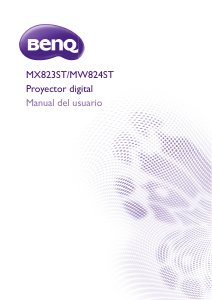 Manual de uso BenQ MX823ST Proyector