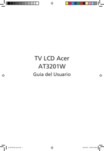 Manual Acer AT3201W Televisor LCD