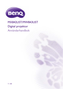 Bruksanvisning BenQ MX842UST Projektor