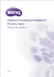 Manual BenQ MX854UST Proiector