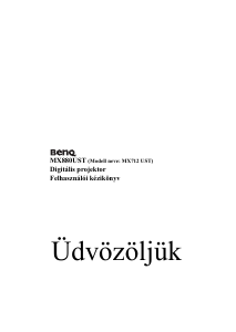 Használati útmutató BenQ MX880UST Vetítő