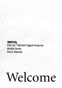 Manual BenQ PB2240 Projector