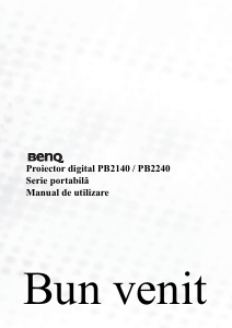 Manual BenQ PB2240 Proiector