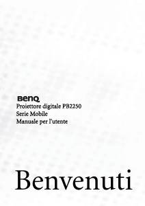 Manuale BenQ PB2250 Proiettore