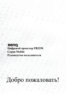 Руководство BenQ PB2250 Проектор