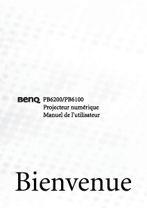 Mode d’emploi BenQ PB6100 Projecteur