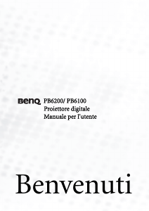 Manuale BenQ PB6100 Proiettore