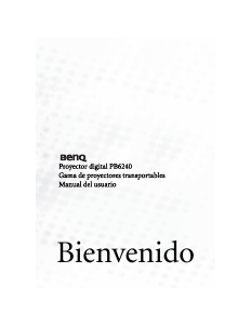 Manual de uso BenQ PB6240 Proyector