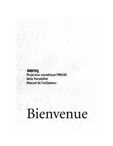 Mode d’emploi BenQ PB6240 Projecteur