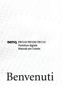 Manuale BenQ PB7230 Proiettore