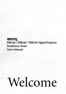 Manual BenQ PB8140 Projector