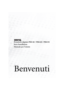 Manuale BenQ PB8140 Proiettore