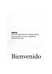Manual de uso BenQ PB8140 Proyector