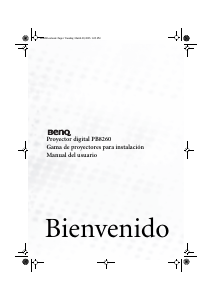 Manual de uso BenQ PB8260 Proyector